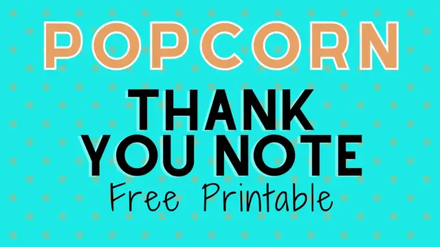 Video thumbnail for popcorn thank you card