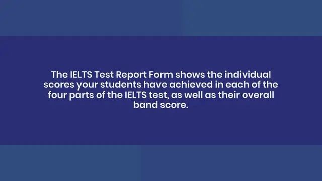 Video thumbnail for Understanding and explaining IELTS scores