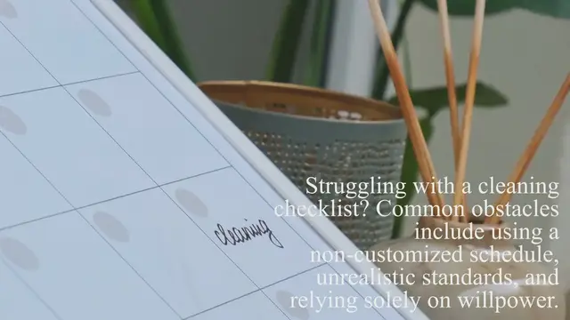 'Video thumbnail for How to Stick to A Cleaning Checklist: Solving 3 Common Problems'