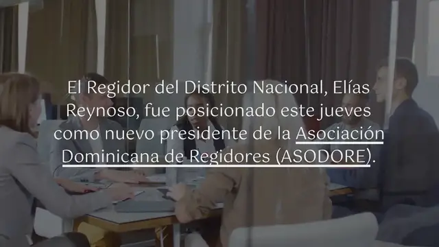 Video thumbnail for Elías Reynoso asume la presidencia de ASODORE: