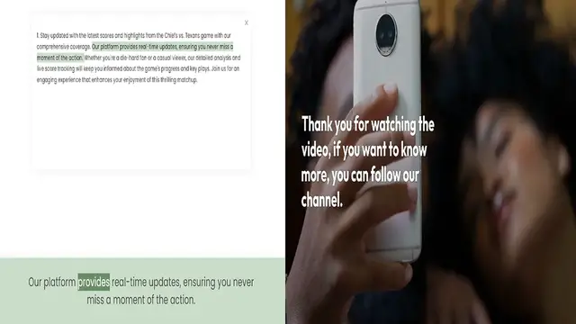 Video thumbnail for 1. Experience the excitement of streaming the Chiefs game today with our comprehensive guide. Discover the best platforms and services that offer live coverage, ensuring you don't miss a moment of the action. Whether you prefer cable alte
