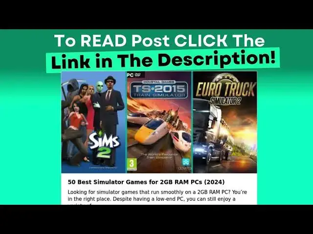Video thumbnail for 50 Best Simulator Games for 2GB RAM PCs (2024)