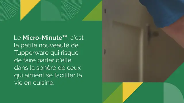 Video thumbnail for Test : Micro-Minute™ de Tupperware