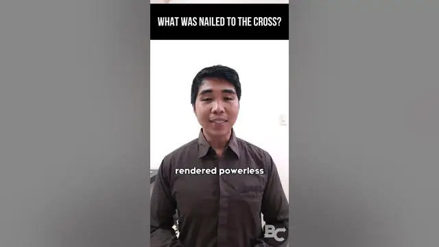 'Video thumbnail for What was nailed to the cross?'