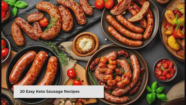 'Video thumbnail for 20 Easy Keto Sausage Recipes for Tasty Low-Carb Meals'