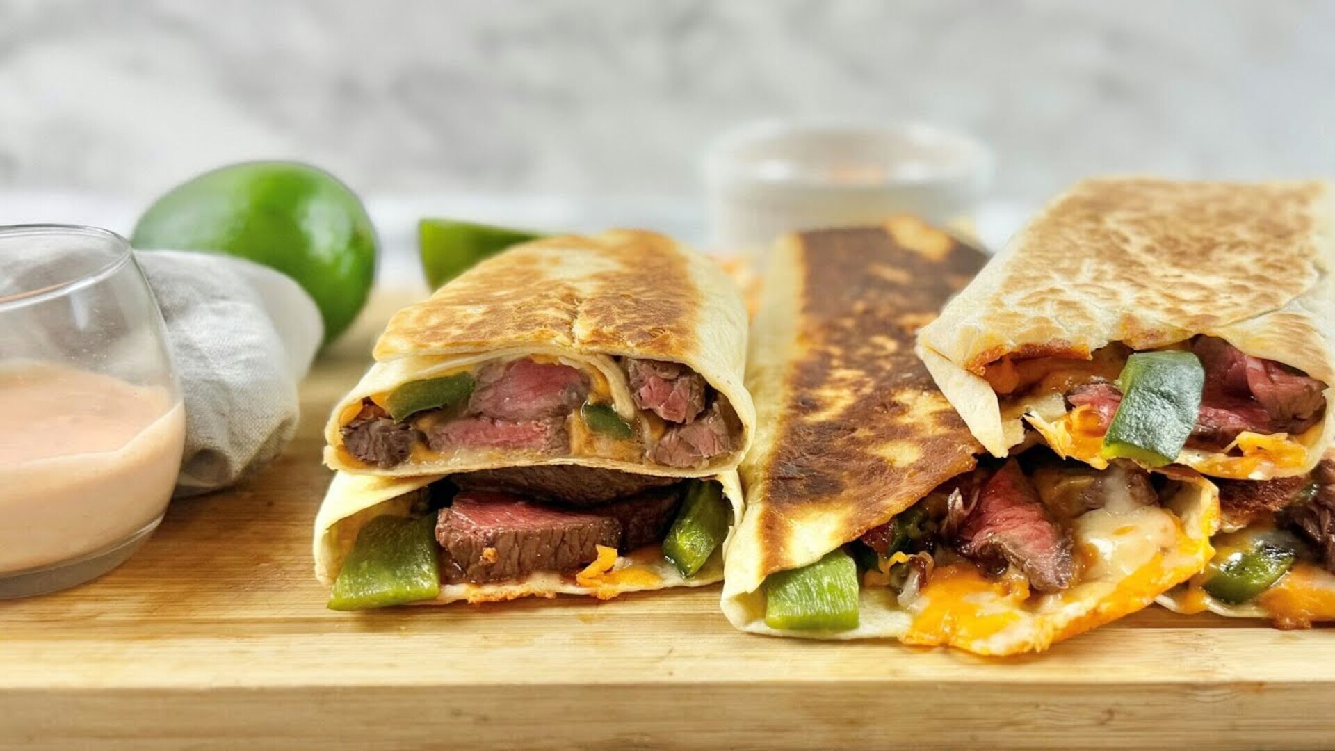 Video thumbnail for How To Recreate Taco Bell's Steak & Poblano Rolled Quesadilla At Home