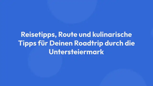 Video thumbnail for Slowenien: Ein Roadtrip durch den Nordosten