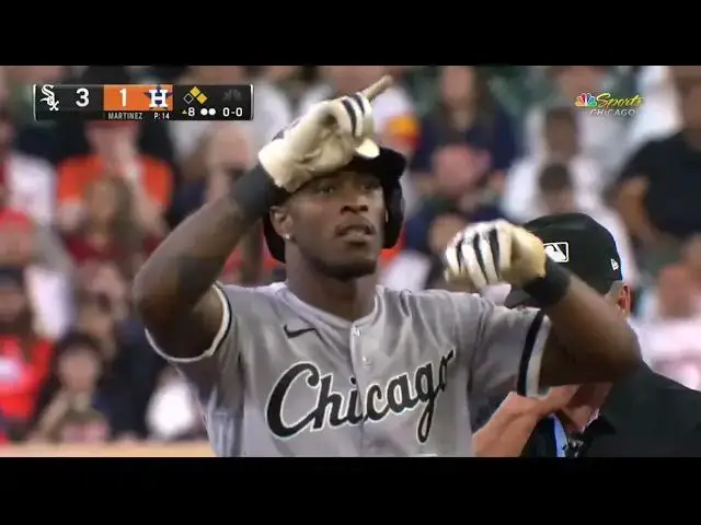 'Video thumbnail for Tim Anderson SMACKS a RBI Double, Scoring Oscar Colas! | Chicago White Sox | 4/2/2023'
