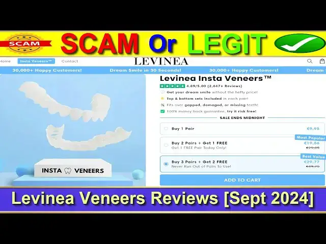 Video thumbnail for Levinea Veneers Reviews (Sept 2024) - Is Levinea.Com A Scam Or Legit Site? Find Out! |