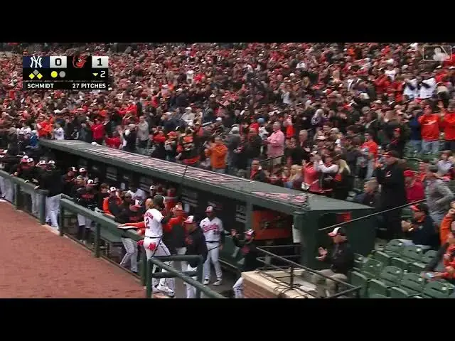 'Video thumbnail for Adam Frazier SMASHES a RBI Single, Scoring Gunnar Henderson! | Baltimore Orioles | 4/7/2023'