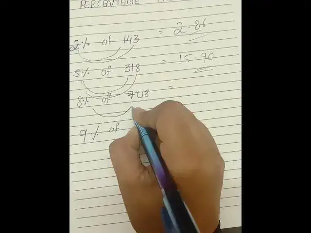 Video thumbnail for Percentage Trick