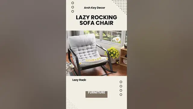 Video thumbnail for Lazy Rocking Chaise Lounge Sofa Chair #shorts