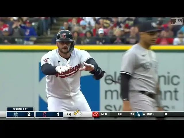 'Video thumbnail for Mike Zunino RIPS a RBI Double! | Cleveland Guardians | 4/10/2023'