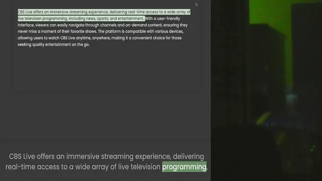 Video thumbnail for live television programming, including news, sports, and entertainment. With a user-friendly interface, viewers can easily navigate through channels and on-demand content, ensuring they never miss a moment of their favorite shows. The pla