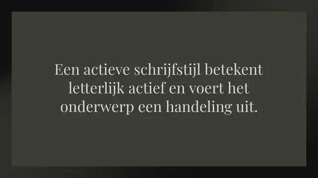 Video thumbnail for Actieve schrijfstijl: de beste schrijfstijl voor je CV en sollicitatiebrief
