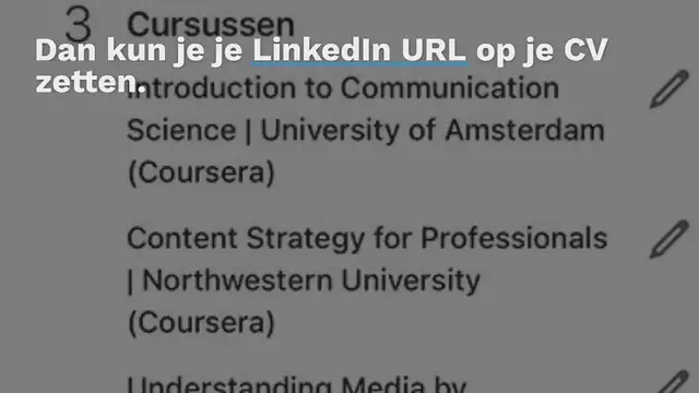 Video thumbnail for LinkedIn URL in CV zetten? Check hier hoe!