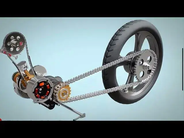 Video thumbnail for How Does Motorcycle Engine Work - Animation