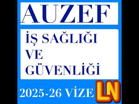 Video thumbnail for İş Sağlığı ve Güvenliği 2025-2026 Vize Soruları
