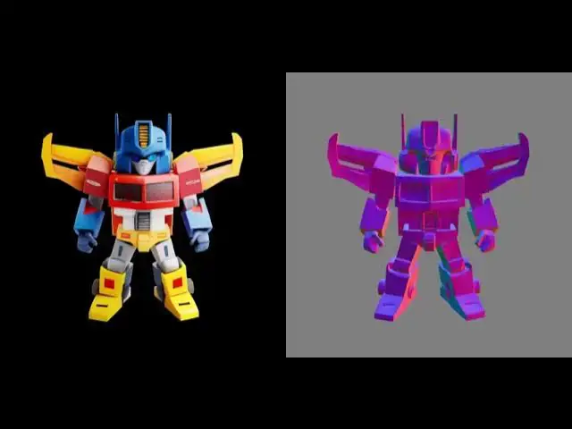 'Video thumbnail for transformers 3D rendering of a cartoon character'
