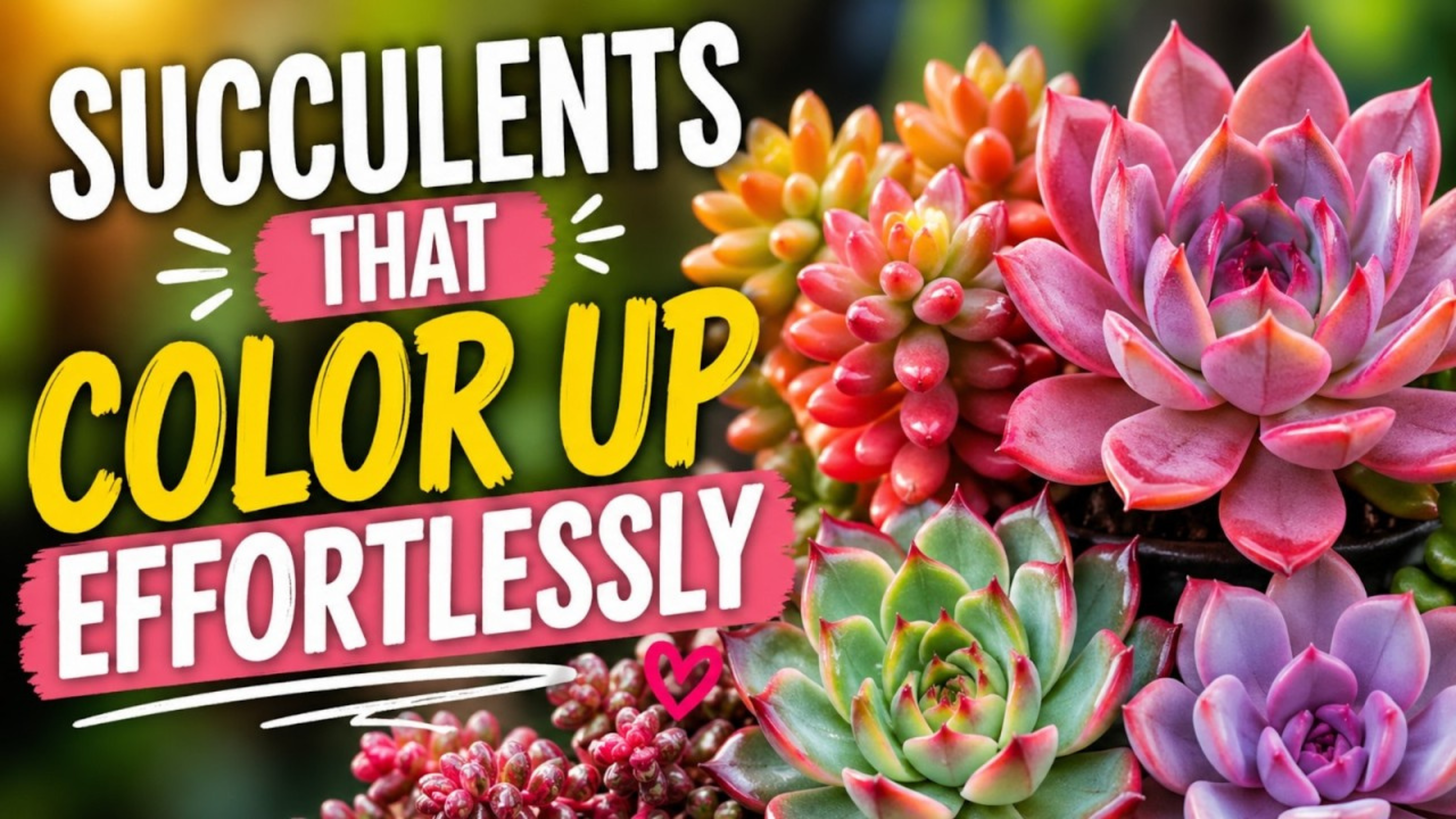 Video thumbnail for 15 Succulents that Color Up Effortlessly