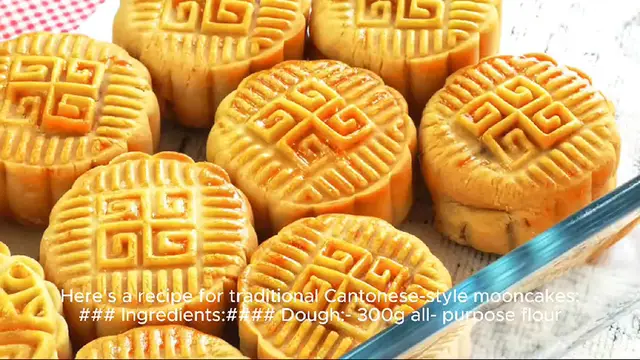 Video thumbnail for mooncake recipe