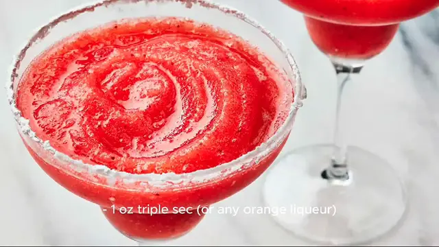 Video thumbnail for strawberry margarita recipe