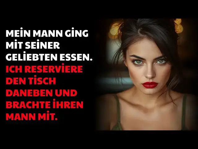 'Video thumbnail for Entdeckte, dass mein Mann mit seiner Affäre essen wollte – saß direkt daneben!'