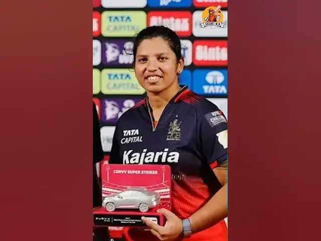 'Video thumbnail for "ऋचा घोष का तूफान! Gujarat Giants ढेर | RCB की धमाकेदार जीत! 🏏💥 | WPL 2025" | #cricket | #shorts'