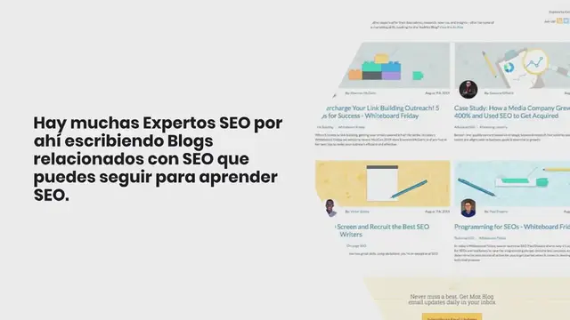Video thumbnail for 37 mejores blogs de SEO para seguir