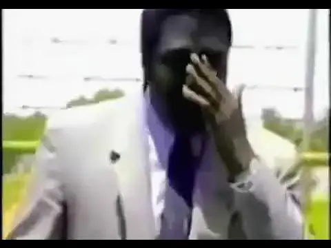 'Video thumbnail for news reporter goes off when bug flies in his mouth'