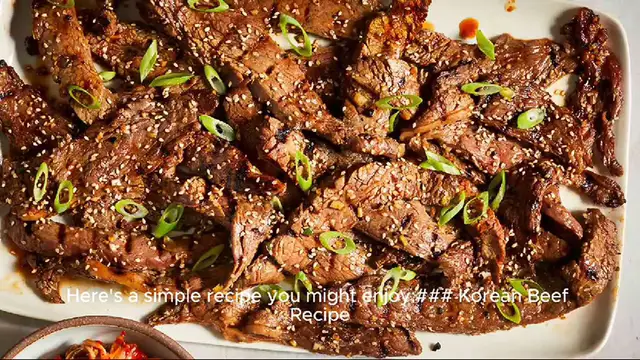 Video thumbnail for korean beef recipe