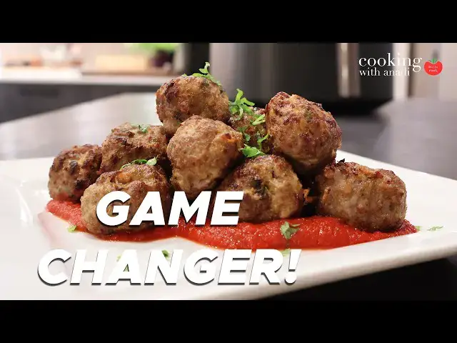 Video thumbnail for These HIGH PROTEIN Air Fryer Meatballs Changed the Game!