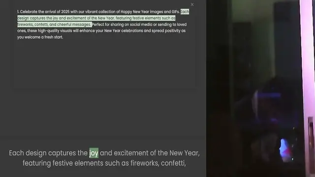 Video thumbnail for 1. Celebrate the arrival of 2025 with our vibrant collection of Happy New Year images and GIFs. Each design captures the joy and excitement of the New Year, featuring festive elements such as fireworks, confetti, and cheerful messages. Pe