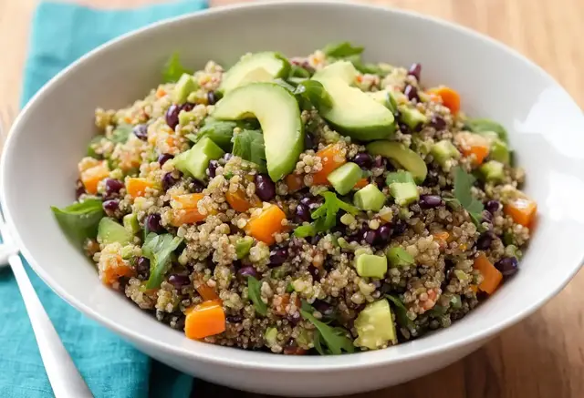 Video thumbnail for Asian-Inspired Quinoa Salad Recipe