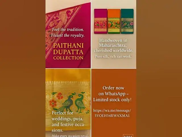 Video thumbnail for Paithani Dupatta – The Essence of Elegance