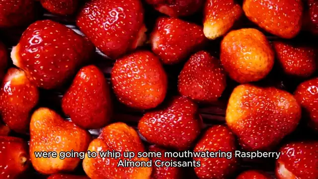 Video thumbnail for Raspberry Almond Croissants