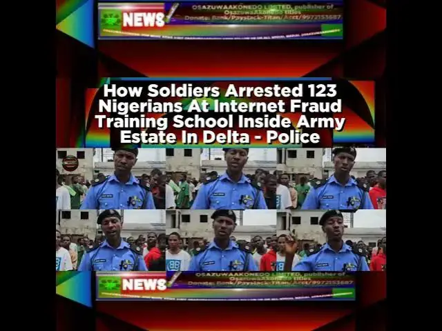 Video thumbnail for How Soldiers Arrested 123 Nigerians At Internet Fraud Training School Inside Army Estate In Delta...