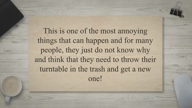 Video thumbnail for If your record player slows down and speeds up, this is why and how to remedy it.