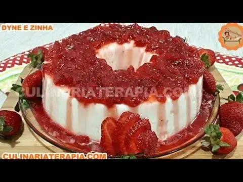 Video thumbnail for Aprenda Como Fazer Manjar de Coco com Calda de Morangos