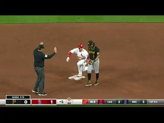 'Video thumbnail for Nolan Gorman WHACKS a RBI Single! | St. Louis Cardinals | 4/14/2023'