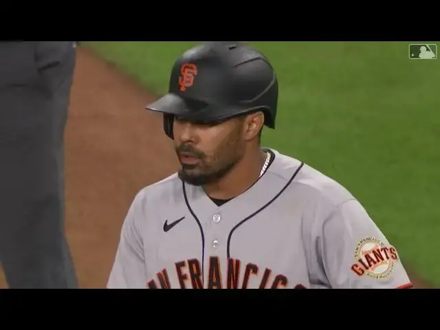 'Video thumbnail for LaMonte Wade Jr CRANKS a GO-AHEAD RBI Single! | San Francisco Giants | 4/14/2023'