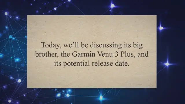 'Video thumbnail for Garmin Venu 3 Plus: Release Date, Features, and Rumors'