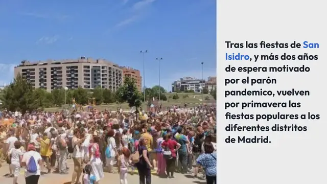 Video thumbnail for Vuelven las fiestas populares de primavera a los barrios de Madrid