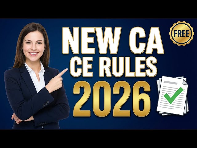 Video thumbnail for California Insurance CE Requirements 2026: NEW Annuity & LTC Rules Explained (FREE Guide)