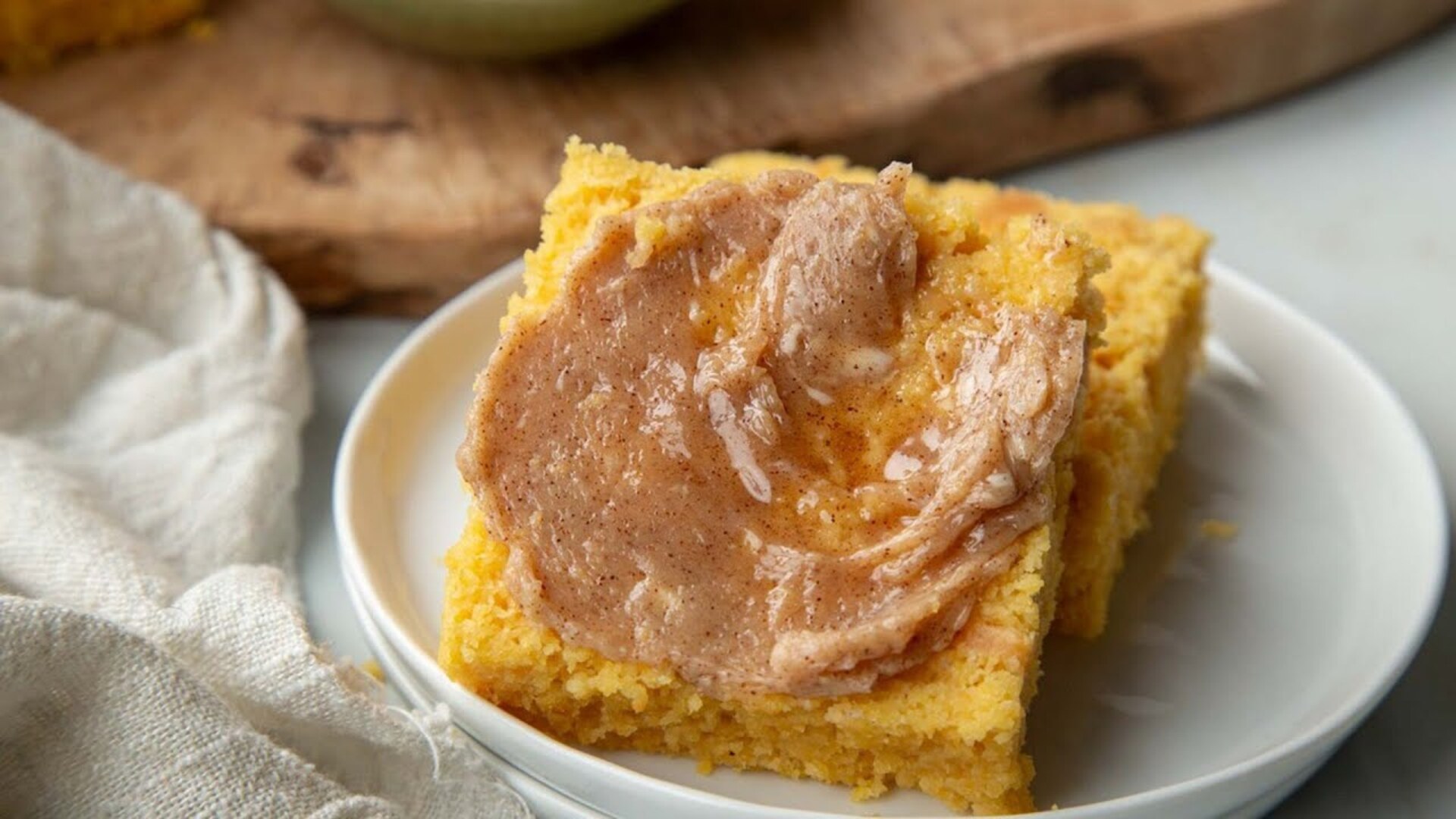 Video thumbnail for Classic Sweet Potato Cornbread With Cinnamon Honey Butter Recipe