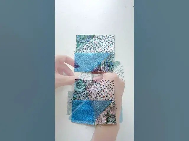 Video thumbnail for #Nähen mit Stoffresten 🧵 #patchwork für #nähanfänger im August