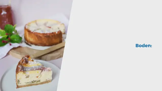 Video thumbnail for Rezept für Low-Carb Rhabarber Käsekuchen