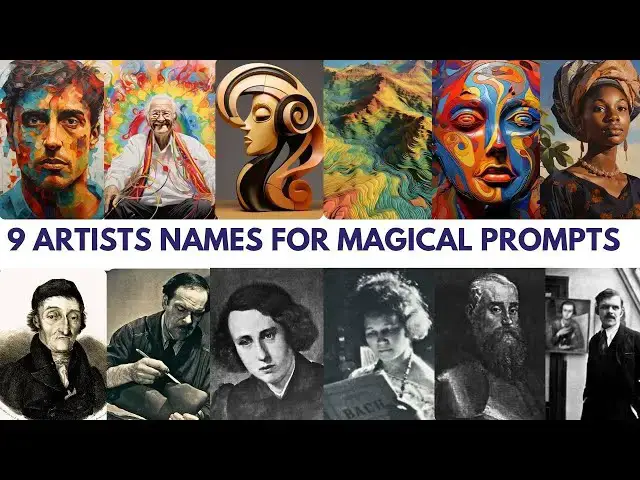 Video thumbnail for 9 artists whose name spark magic in your prompts #midjourney