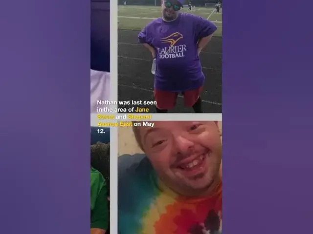 'Video thumbnail for Where Is Nathan? #MissingMan  #Toronto  #Waterloo  #downsyndrome   #bringhimhome  #Ontario  #Canada'