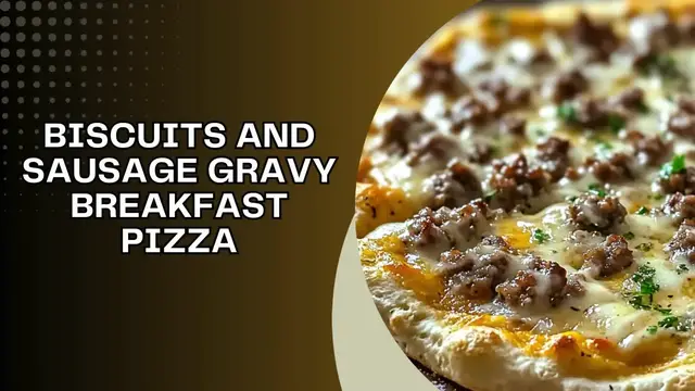 Video thumbnail for Biscuits and Sausage Gravy Breakfast Pizza